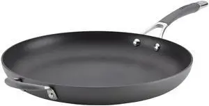 83906 Radiance Hard Anodized Nonstick Frying Pan / Fry Pan / Hard Anodized Skillet with Helper Handle - 14 Inch Large Skillet, Gray 83906 Radiance Hard Anodized Nonstick Frying Pan / Fry Pan / Hard Anodized Skillet with Helper Handle - 14 Inch Large Skillet, Gray