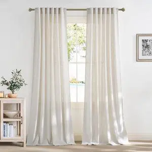 Extra Long Linen Curtains 144 inch Long 2 Panels Set, 55" Wide Thick Flax Linen Blend Privacy Window Drapes Rod Pocket & Back Tab with Light Filtering for Bedroom/Living Room Extra Long Linen Curtains 144 inch Long 2 Panels Set, 55" Wide Thick Flax Linen Blend Privacy Window Drapes Rod Pocket & Back Tab with Light Filtering for Bedroom/Living Room