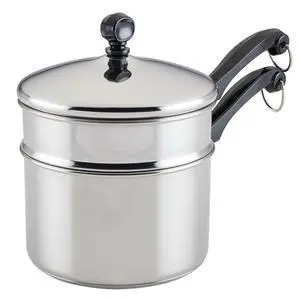 Classic Series Stainless Steel Double Boiler and Saucepan with Lid, Double Boilers For Stove Top, 2-Quart Classic Series Stainless Steel Double Boiler and Saucepan with Lid, Double Boilers For Stove Top, 2-Quart