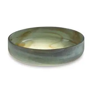 Bannington Contemporary Round Glass Bowl, Stackable, Green Bannington Contemporary Round Glass Bowl, Stackable, Green
