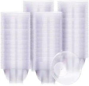 300 Packs 8.5 oz Clear Plastic Bowls Disposable Plastic Bowls for Parties Weddings Serving Container for Candy, Soup, Dessert, Salsa, Ice Cream, Popcorn, Chip 300 Packs 8.5 oz Clear Plastic Bowls Disposable Plastic Bowls for Parties Weddings Serving Container for Candy, Soup, Dessert, Salsa, Ice Cream, Popcorn, Chip