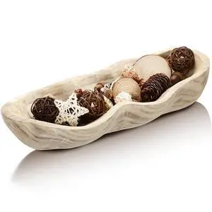 1 Pack 16 Inch Wavy Live Edge Dough Bowl Large Size Wood Rustic Dough Bowl Decorative for DIY Farmhouse Home Supplies Kitchen Decoration(Light Color) 1 Pack 16 Inch Wavy Live Edge Dough Bowl Large Size Wood Rustic Dough Bowl Decorative for DIY Farmhouse Home Supplies Kitchen Decoration(Light Color)