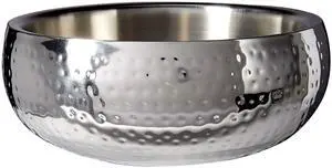 Hammered Salad Bowl Double Wall Insulated Serving Bowl (11.5 Dia) Hammered Salad Bowl Double Wall Insulated Serving Bowl (11.5 Dia)