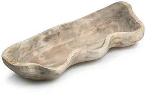 Wavy Live Edge Wooden Dough Bowl for Decor 16"L Medium Natural Root Wood Hand Carved Decorative Wooden Farmhouse Fruit Bowl Handmade, Home Decoration Centerpiece, Table Display Bowl Wavy Live Edge Wooden Dough Bowl for Decor 16"L Medium Natural Root Wood Hand Carved Decorative Wooden Farmhouse Fruit Bowl Handmade, Home Decoration Centerpiece, Table Display Bowl