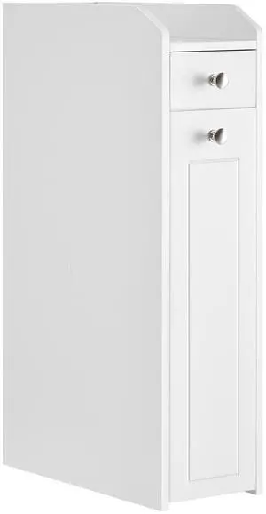 Slim Storage Cabinet, Narrow Storage Organizer with Slide Out Drawers, Freestanding Toilet Paper Holder, Small Space Skinny Cabinet for Bathroom Kitchen Corner, Cloud White UBBC847P31 Slim Storage Cabinet, Narrow Storage Organizer with Slide Out Drawers, Freestanding Toilet Paper Holder, Small Space Skinny Cabinet for Bathroom Kitchen Corner, Cloud White UBBC847P31