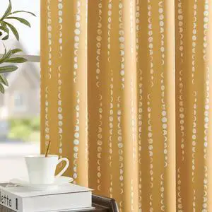 95% Blackout Boho Curtains 84 Inches Long Mustard Moon Phases Printed Drapes Rod Pocket Thermal Insulated Curtains for Bedroom Nursery Yellow Window Drapes Curtain Set 2 Panels 95% Blackout Boho Curtains 84 Inches Long Mustard Moon Phases Printed Drapes Rod Pocket Thermal Insulated Curtains for Bedroom Nursery Yellow Window Drapes Curtain Set 2 Panels