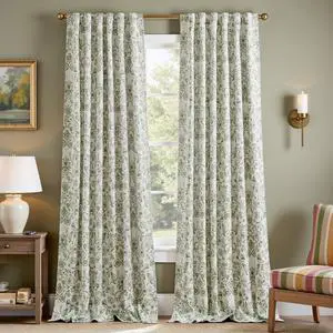 Floral Blackout Curtains for Bedroom Living Room 96 Inches Length Farmhouse Curtains Room Darkening Vintage Drapes Traditional Rod Pocket Window Treatment 2 Panels Set Sage Green on Beige Floral Blackout Curtains for Bedroom Living Room 96 Inches Length Farmhouse Curtains Room Darkening Vintage Drapes Traditional Rod Pocket Window Treatment 2 Panels Set Sage Green on Beige