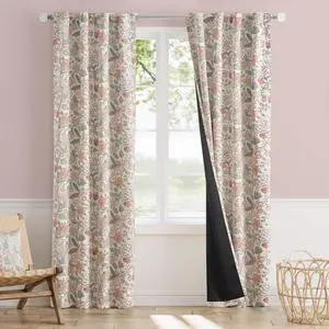 Pink Nursery Curtains for Girls Room Floral Blackout Curtains 84 Inch Length Farmhouse Drapes for Bedroom Room Darkening Flower Patterned Window Treatment for Kids Set of 2 Pink Nursery Curtains for Girls Room Floral Blackout Curtains 84 Inch Length Farmhouse Drapes for Bedroom Room Darkening Flower Patterned Window Treatment for Kids Set of 2