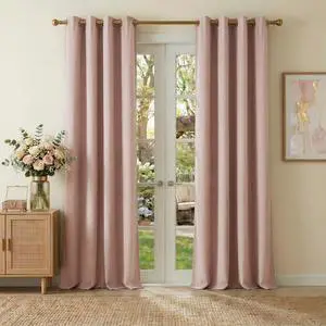 100% Blackout Dusty Pink Velvet Curtains 90 inch Long for Girls, Soft Thermal Insulated Warm Window Treatments for Gentle Romantic Home Decor, 52" x 90", 2 Panels 100% Blackout Dusty Pink Velvet Curtains 90 inch Long for Girls, Soft Thermal Insulated Warm Window Treatments for Gentle Romantic Home Decor, 52" x 90", 2 Panels