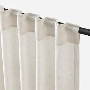 Natural Linen Curtains 108 Inch Long 2 Panels for Living Room Natural Linen Curtains 108 Inch Long 2 Panels for Living Room