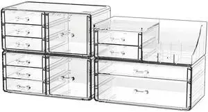 Acrylic Clear Make up Organizers And Storage for Vanity,Bathroom Skincare Organizer With 12 Drawer for Dresser,Plastic Desk Accessories Organization,Cosmetic Organizer Countertop for Beauty,Skin Care Acrylic Clear Make up Organizers And Storage for Vanity,Bathroom Skincare Organizer With 12 Drawer for Dresser,Plastic Desk Accessories Organization,Cosmetic Organizer Countertop for Beauty,Skin Care