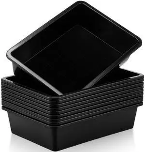 10 Pcs Flat Storage Organizer Tray Bin Paper Tray for Classroom Plastic Stackable File Organizer for School Office Teacher Book Organization(Black,13.78 x 9.84 x 3.15 Inch) 10 Pcs Flat Storage Organizer Tray Bin Paper Tray for Classroom Plastic Stackable File Organizer for School Office Teacher Book Organization(Black,13.78 x 9.84 x 3.15 Inch)