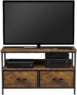 TV Stand Dresser with 2 Drawers - Television Riser Chest with Storage - Bedroom, Living Room, Closet, & Dorm Furniture TV Stand Dresser with 2 Drawers - Television Riser Chest with Storage - Bedroom, Living Room, Closet, & Dorm Furniture
