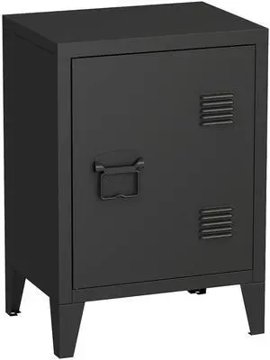 Metal Nightstand Modern End Side Table Steel Bedside Storage Cabinet with Shelf Easy Assembly for Living Room Bedroom Metal Nightstand Modern End Side Table Steel Bedside Storage Cabinet with Shelf Easy Assembly for Living Room Bedroom