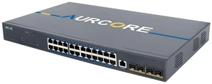 AurCore AES4001 24-Port Gigabit L3 Switch with 10G SFP+ Uplinks, Layer 3 Routing, 1U Rackmount, VLAN QoS ACL, 3-Year Warranty AurCore AES4001 24-Port Gigabit L3 Switch with 10G SFP+ Uplinks, Layer 3 Routing, 1U Rackmount, VLAN QoS ACL, 3-Year Warranty
