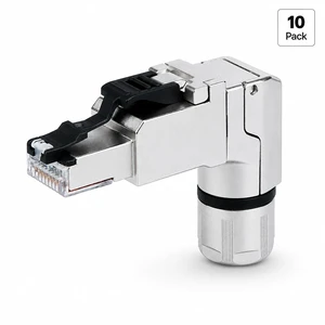 Telegärtner 100023064 Cat6A RJ45 Right Angle Field Plug T568B AWG26-24 Pack of 10 Telegärtner 100023064 Cat6A RJ45 Right Angle Field Plug T568B AWG26-24 Pack of 10