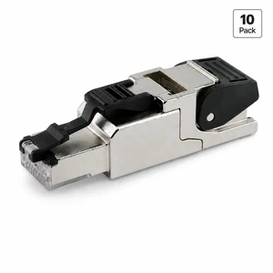 Telegärtner 100023038 Cat6A RJ45 T568B Field Termination Plug AWG24-22 Pack of 10 Telegärtner 100023038 Cat6A RJ45 T568B Field Termination Plug AWG24-22 Pack of 10