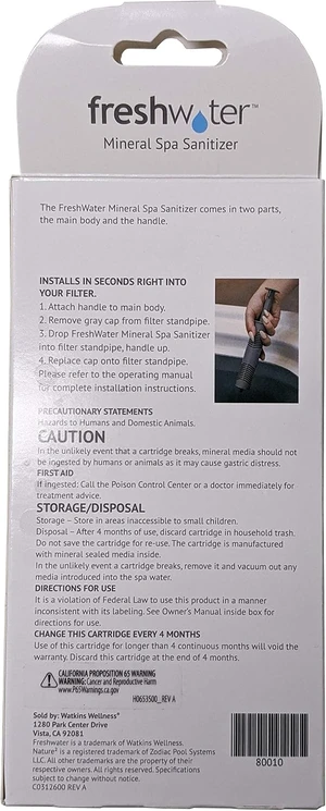 Mineral Spa Cleaner Silver Ionizer 80010 Mineral Spa Cleaner Silver Ionizer 80010