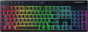 Razer - BlackWidow V4 Low-profile HyperSpeed Wireless Full Size Mechanical Orange Tactile Switch Gaming Keyboard with Chroma RGB - Black Razer - BlackWidow V4 Low-profile HyperSpeed Wireless Full Size Mechanical Orange Tactile Switch Gaming Keyboard with Chroma RGB - Black