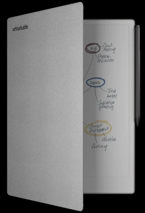 reMarkable - Paper Pro 11.8" Paper Tablet with Marker Plus and Polymer Weave Book Folio - Gray reMarkable - Paper Pro 11.8" Paper Tablet with Marker Plus and Polymer Weave Book Folio - Gray