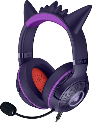 Razer - Kraken Kitty V2 Wired Gaming Headset for PC, Mac, Nintendo Switch, Steam Deck, Mobile, and Tablet - Pokemon Gengar Edition Razer - Kraken Kitty V2 Wired Gaming Headset for PC, Mac, Nintendo Switch, Steam Deck, Mobile, and Tablet - Pokemon Gengar Edition