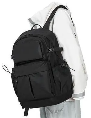 Black Laptop Backpack For Men Simple College Backpack Lightweight Travel Backpack For Traveling On Airplane Casual Daypack Carry On Backpack Work Computer Backpack For Women Black Laptop Backpack For Men Simple College Backpack Lightweight Travel Backpack For Traveling On Airplane Casual Daypack Carry On Backpack Work Computer Backpack For Women