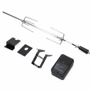 Electric Rotisserie Grill Kit for 4510Q BBQ Grill Stainless Steel Motor Rotisserie Fork Set Outdoor Grill Accessories Electric Rotisserie Grill Kit for 4510Q BBQ Grill Stainless Steel Motor Rotisserie Fork Set Outdoor Grill Accessories