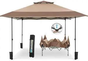 13x13 Outdoor Pop Up Canopy Tent,Easy Set up Straight Leg Outdoor Canopies One Push Folding Instant Shelter Tents for Beach,Party and Camping, 169 Sq. Ft of Shade 13x13 Outdoor Pop Up Canopy Tent,Easy Set up Straight Leg Outdoor Canopies One Push Folding Instant Shelter Tents for Beach,Party and Camping, 169 Sq. Ft of Shade