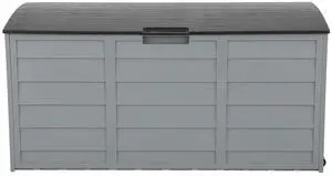 75 Gallon Outdoor Storage Box, Grey | Lockable Deck Box with Wheels, Weatherproof Outdoor Storage Box for Deck, Patio, Porch, Backyard and Garage 75 Gallon Outdoor Storage Box, Grey | Lockable Deck Box with Wheels, Weatherproof Outdoor Storage Box for Deck, Patio, Porch, Backyard and Garage