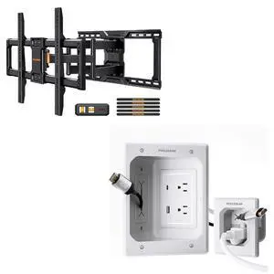 UL-Listed Full Motion TV Wall Mount for 4290 Inch TVs Cord Hider for Wall Mount TV, in-Wall Cable Management Kit UL-Listed Full Motion TV Wall Mount for 4290 Inch TVs Cord Hider for Wall Mount TV, in-Wall Cable Management Kit