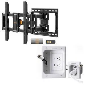 UL-Listed Full Motion TV Wall Mount for 4086 Inch Flat Curved TVs and Cord Hider UL-Listed Full Motion TV Wall Mount for 4086 Inch Flat Curved TVs and Cord Hider