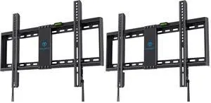 Fixed TV Wall Mount Bracket for 32-82 Inch LED, LCD, and OLED Flat Screen TVs - Fits 16- 24 Wood Studs, Fixed TV Mount with VESA 600 x 400mm Holds up to 132 lbs, PSLLK1 (Pack of 2) Fixed TV Wall Mount Bracket for 32-82 Inch LED, LCD, and OLED Flat Screen TVs - Fits 16- 24 Wood Studs, Fixed TV Mount with VESA 600 x 400mm Holds up to 132 lbs, PSLLK1 (Pack of 2)