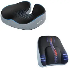 Seat Cushion for Office Chairs, Lumbar Support Pillow for Office Chair Seat Cushion for Office Chairs, Lumbar Support Pillow for Office Chair