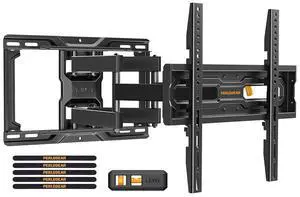 Full Motion TV Wall Mount for 26-74 inch TVs, Height Adjustable TV Mount, Pre-Assembled Wall Mount TV Bracket with Tool-Free Tilt, Swivel, Fits 16 Studs, 99 lbs, Max VESA 400x400mm, PGMF21 Full Motion TV Wall Mount for 26-74 inch TVs, Height Adjustable TV Mount, Pre-Assembled Wall Mount TV Bracket with Tool-Free Tilt, Swivel, Fits 16 Studs, 99 lbs, Max VESA 400x400mm, PGMF21
