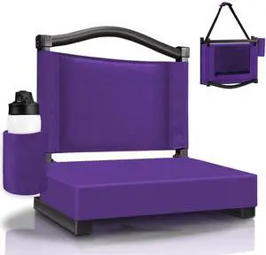 Stadium Seats with Back Support and Thick Cushion Bleacher Seats with Backs and Cushion Wide, Stadium Chairs Include Shoulder Strap and Pocket, Perfect for Sports Events Stadium Seats with Back Support and Thick Cushion Bleacher Seats with Backs and Cushion Wide, Stadium Chairs Include Shoulder Strap and Pocket, Perfect for Sports Events