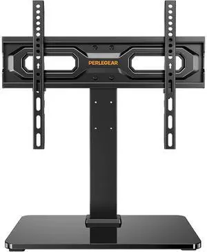 Tabletop TV Stand, Universal TV Stand for 2360 Inch LCD/LED/OLED TVs, Height-Adjustable TV Mount Stand with Tempered Glass Base & Cable Management, VESA 400x400mm, PGTVS02 Tabletop TV Stand, Universal TV Stand for 2360 Inch LCD/LED/OLED TVs, Height-Adjustable TV Mount Stand with Tempered Glass Base & Cable Management, VESA 400x400mm, PGTVS02