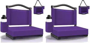 Stadium Seats with Back Support and Thick Cushion Bleacher Seats with Backs and Cushion Wide, Stadium Chairs Include Shoulder Strap and Pocket, Perfect for Sports Events Stadium Seats with Back Support and Thick Cushion Bleacher Seats with Backs and Cushion Wide, Stadium Chairs Include Shoulder Strap and Pocket, Perfect for Sports Events
