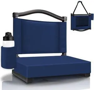 Stadium Seats with Back Support and Thick Cushion Bleacher Seats with Backs and Cushion Wide, Stadium Chairs Include Shoulder Strap and Pocket, Perfect for Sports Events Stadium Seats with Back Support and Thick Cushion Bleacher Seats with Backs and Cushion Wide, Stadium Chairs Include Shoulder Strap and Pocket, Perfect for Sports Events
