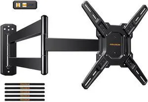 Long Arm TV Wall Mount for 26-70 inch TVs up to 100 lbs, Corner TV Mount Bracket with 31.65 Extension, Swivel, Tilt Articulating Arms, Max VESA 400x400mm, Full Motion Wall Mount PGMF25B Long Arm TV Wall Mount for 26-70 inch TVs up to 100 lbs, Corner TV Mount Bracket with 31.65 Extension, Swivel, Tilt Articulating Arms, Max VESA 400x400mm, Full Motion Wall Mount PGMF25B