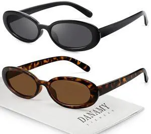 Sunglasses Womens Retro Oval Sunglasses for Women Men Fashion Small Oval Sun Glasses 90s Vintage Driving Shades Sunglasses Womens Retro Oval Sunglasses for Women Men Fashion Small Oval Sun Glasses 90s Vintage Driving Shades