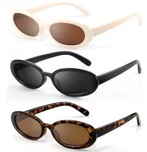 Sunglasses Womens Retro Oval Sunglasses for Women Men Fashion Small Oval Sun Glasses 90s Vintage Driving Shades Sunglasses Womens Retro Oval Sunglasses for Women Men Fashion Small Oval Sun Glasses 90s Vintage Driving Shades