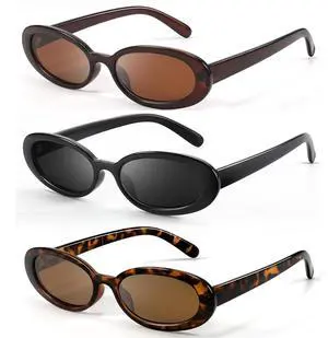 Sunglasses Womens Retro Oval Sunglasses for Women Men Fashion Small Oval Sun Glasses 90s Vintage Driving Shades Sunglasses Womens Retro Oval Sunglasses for Women Men Fashion Small Oval Sun Glasses 90s Vintage Driving Shades