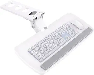 Keyboard Tray Under Desk, 360 Adjustable Ergonomic Sliding Keyboard & Mouse Tray, Under Desk Keyboard Tray Slide Out, Keyboard Holder Under Desk for Typing in Home, Office Work, 25"W x 9.84"D Keyboard Tray Under Desk, 360 Adjustable Ergonomic Sliding Keyboard & Mouse Tray, Under Desk Keyboard Tray Slide Out, Keyboard Holder Under Desk for Typing in Home, Office Work, 25"W x 9.84"D