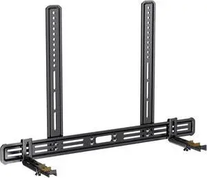 Soundbar Mount, Sound Bar Mount with Holes/Without Holes, Sound Bar Mounts Under TV up to 15 lbs, Non-Slip Base Holder Extends 3.5 to 6, Attach Speaker to TV or Wall Soundbar Mount, Sound Bar Mount with Holes/Without Holes, Sound Bar Mounts Under TV up to 15 lbs, Non-Slip Base Holder Extends 3.5 to 6, Attach Speaker to TV or Wall