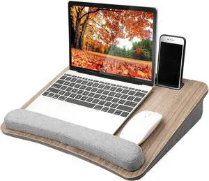 Laptop Lap Desk - Portable Lap Desk with Pillow Cushion, Fits up to 15.6 inch Laptop, with Anti-Slip Strip & Storage Function for Home Office Students Use as Computer Laptop Stand, Book Tablet Laptop Lap Desk - Portable Lap Desk with Pillow Cushion, Fits up to 15.6 inch Laptop, with Anti-Slip Strip & Storage Function for Home Office Students Use as Computer Laptop Stand, Book Tablet