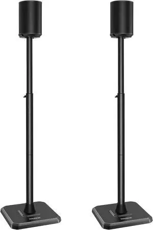 Speaker Stands Compatible with Sonos Era 100, One, One SL, Play:1, 32-43 Height Adjustable Floor Speaker Stand, Surround Sound Speaker Stand with Cable Management up to 13.2 lbs, PGSS13 Speaker Stands Compatible with Sonos Era 100, One, One SL, Play:1, 32-43 Height Adjustable Floor Speaker Stand, Surround Sound Speaker Stand with Cable Management up to 13.2 lbs, PGSS13