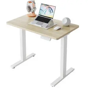 32" Small Electric Standing Desk Adjustable Height, 4 Memory Height Settings, Sit Stand Up Desk for Home Office & Computer Workstation, LightWalnut 32" Small Electric Standing Desk Adjustable Height, 4 Memory Height Settings, Sit Stand Up Desk for Home Office & Computer Workstation, LightWalnut