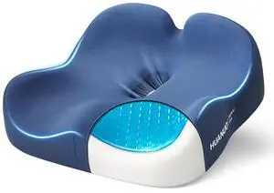 Ergonomic Seat Cushion, Memory Foam Cooling Gel Office Chair Cushion for Hip Support, Tailbone Pressure Relief, Breathable Car Seat Cushion for Home, Work, Driving Ergonomic Seat Cushion, Memory Foam Cooling Gel Office Chair Cushion for Hip Support, Tailbone Pressure Relief, Breathable Car Seat Cushion for Home, Work, Driving
