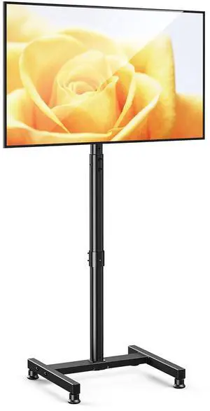 AM alphamount TV Floor Stand for 13-43 inch Flat/Curved TVs up to 44 lbs, 8 Level Height Adjustable Monitor Floor TV Stand with VESA 200x200, Portable TV Mount Stand for Living Room, Bedroom, Office AM alphamount TV Floor Stand for 13-43 inch Flat/Curved TVs up to 44 lbs, 8 Level Height Adjustable Monitor Floor TV Stand with VESA 200x200, Portable TV Mount Stand for Living Room, Bedroom, Office