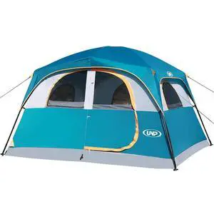 Tents 6 Person Waterproof Windproof Easy Setup,Double Layer Family Camping Tent with 1 Mesh Door & 5 Large Mesh Windows -10'X9'X78in(H) Tents 6 Person Waterproof Windproof Easy Setup,Double Layer Family Camping Tent with 1 Mesh Door & 5 Large Mesh Windows -10'X9'X78in(H)